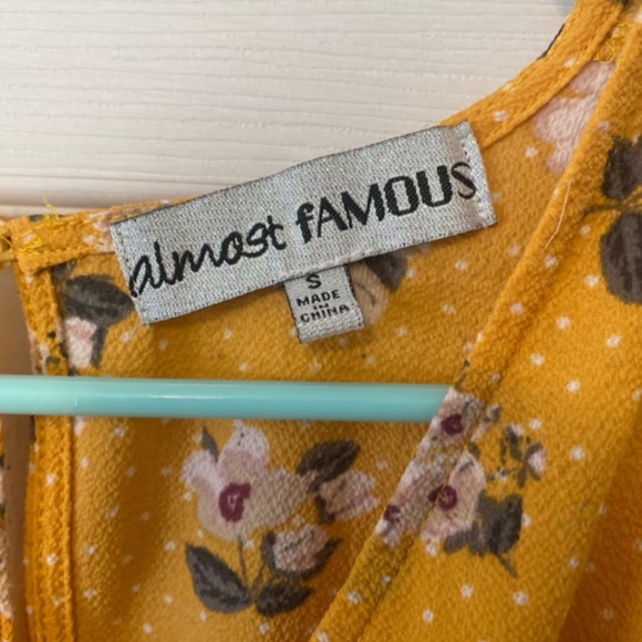 Yellow Floral Dress - Picture 2 of 2